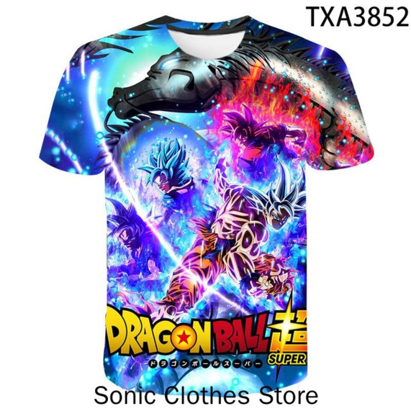 Dragon Ball Z Graphic Print 3D Summer Short Sleeve T-Shirt Top Hot Selling Cool Super Adult T-Shirt Goku