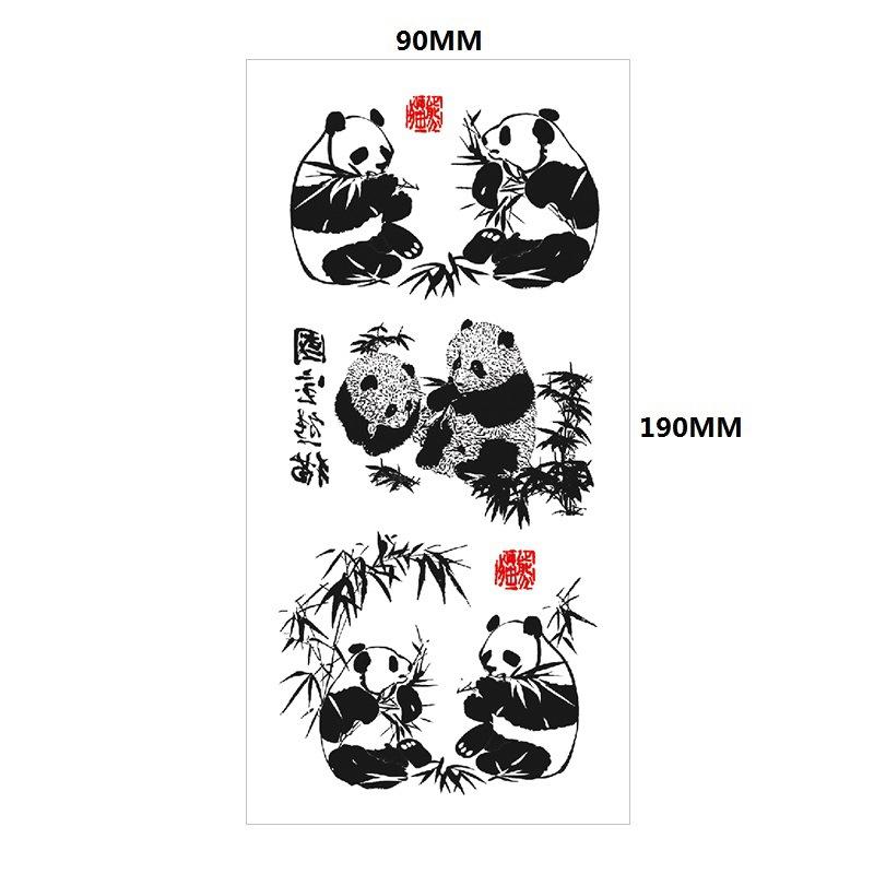 English Tattoo Sticker Feather Red Lip Totem Arm Circle Set Simulation Waterproof Tattoo Sticker