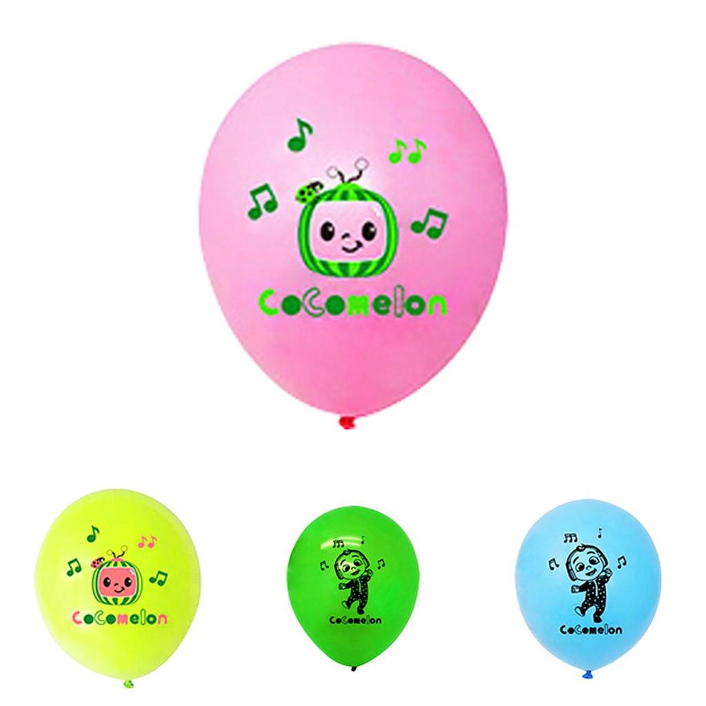 Cocomelon Themed Multi Latex Balloons Colorful Kids Birthday Party Decor Supplies