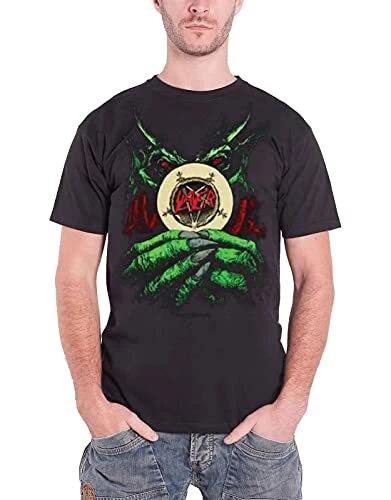 Slayer Men s Root of All Evil T-Shirt, Black, XX-Large 4XL