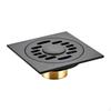 Washer Floor Drain 10x10cm Easy To Install Anti-odor Brass Drainage Backflow Preventer for