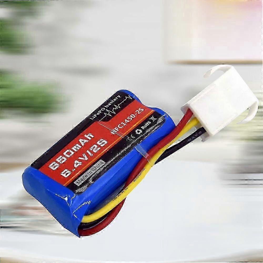 Μπαταρία Λιθίου Σιδήρου 6.4V 650mAh HFC1450 2S για RC Αυτοκίνητο και Σκάφος με Βύσμα EL4.5-3P, Μεγάλη Διάρκεια Ζωής και Υψηλή Ασφάλεια