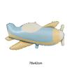 6pcs Matte Airplane Balloon Set, Airplane, White Cloud, Star Balloons, R Birthday Party, Adventure Theme Party Decorations