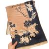 2024 Autumn/Winter New Color Blocked Imitation Cashmere Women'S Tassel Shawl Thickened Warm Double Sided Jacquard Wool Scarf