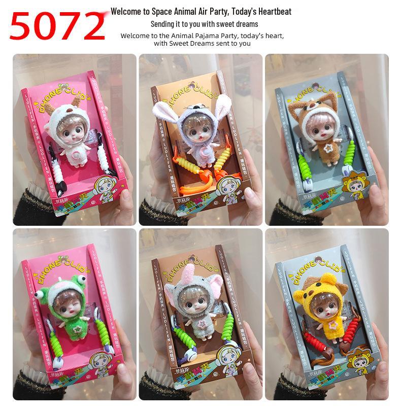 

Сумка-игровой автомат с когтем для мобильного телефона: Милый зажим в форме куклы и креативное украшение в подарок