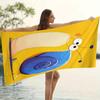 Snail Pattern Printed Anti Sand Microfiber Towel, Soft Absorbent Quick Dry for Swimming