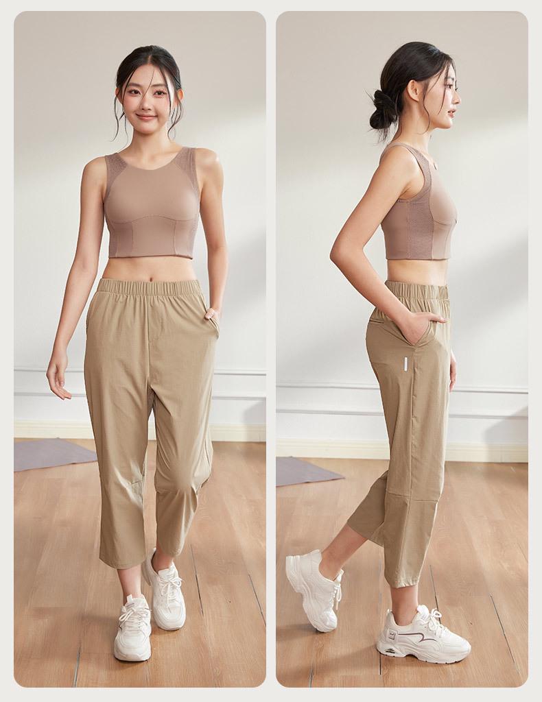 Plus Size Women's Slimming Quick-Dry Harem Pants - Lightweight, Loose, and Cropped for Summer Comfort