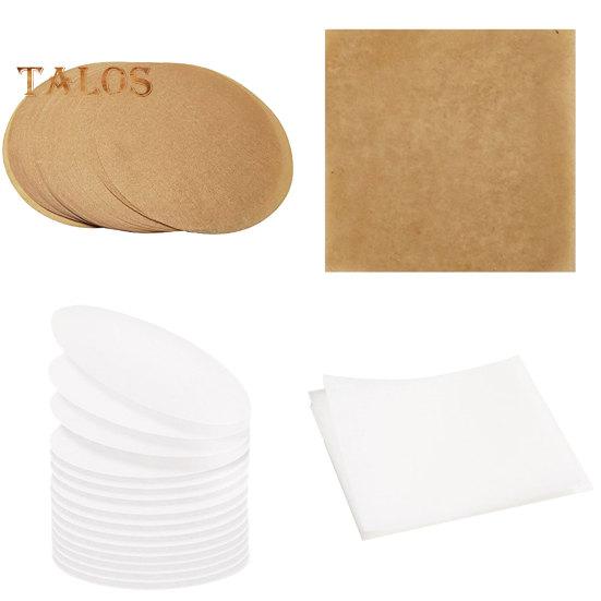 200 de bucăți hârtie pentru chifle pentru hamburger, pătrată/rotudă, anti-lipire, pentru grătar premium, hârtie de presare pentru hamburger, consumabile de bucătărie