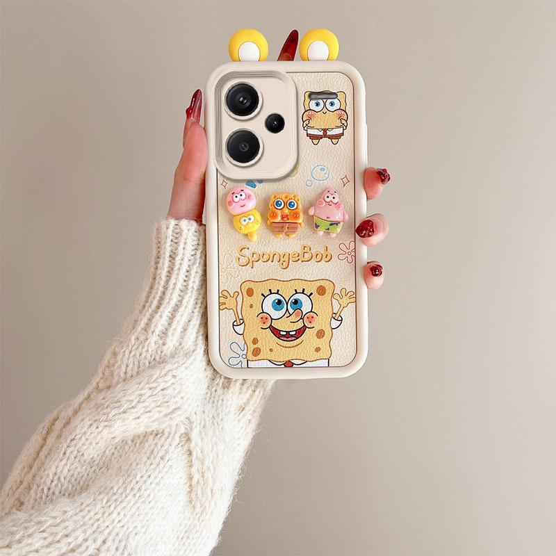 KEYSION Cute Ear 3D Cartoon Case for Redmi Note 13 Pro+ 5G with Bracelet Silicone Shockproof Phone Cover for Redmi Note 13 Pro+ 5G