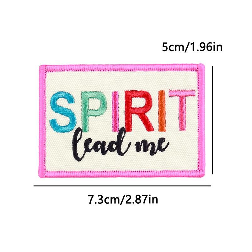 Hats Jeans Sew /Ironing Patch Square Cartoon Letter /Slogan Embroidered Diy Iron On Patches For Clothing Backpack Jackets Badges 