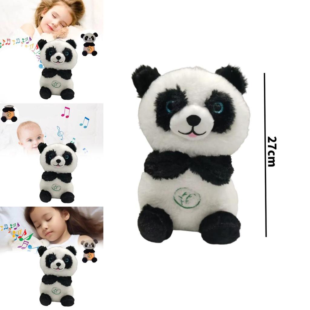Breathing Panda Plush Toy For Babies With Music And Soothing Features For Infant Comfort