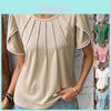 Summer Women T Shirt With Lace Sleeve For Casual Wear