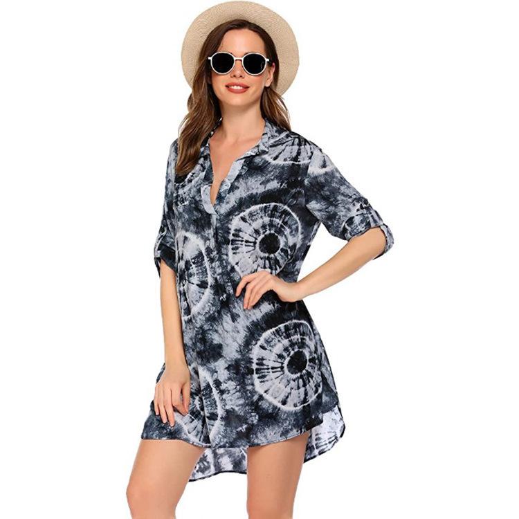 European & American Women's Swimwear Beach Cover-up Shirt and Bikini Beach Skirt