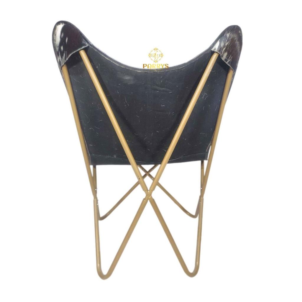 Scaun Fluture-Scaun pentru Acasă și Sufragerie– Scaun din piele din păr de capră