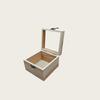 Small Natural Wood Rectangle Storage Boxes with Laser Engraved Logo for Jewelry Gift Packaging Storage
