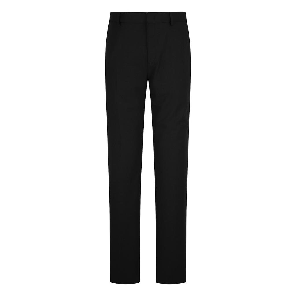 FERRAROMILANO Cotton Blend Stretch Slacks Black (Am0Fbps30139)