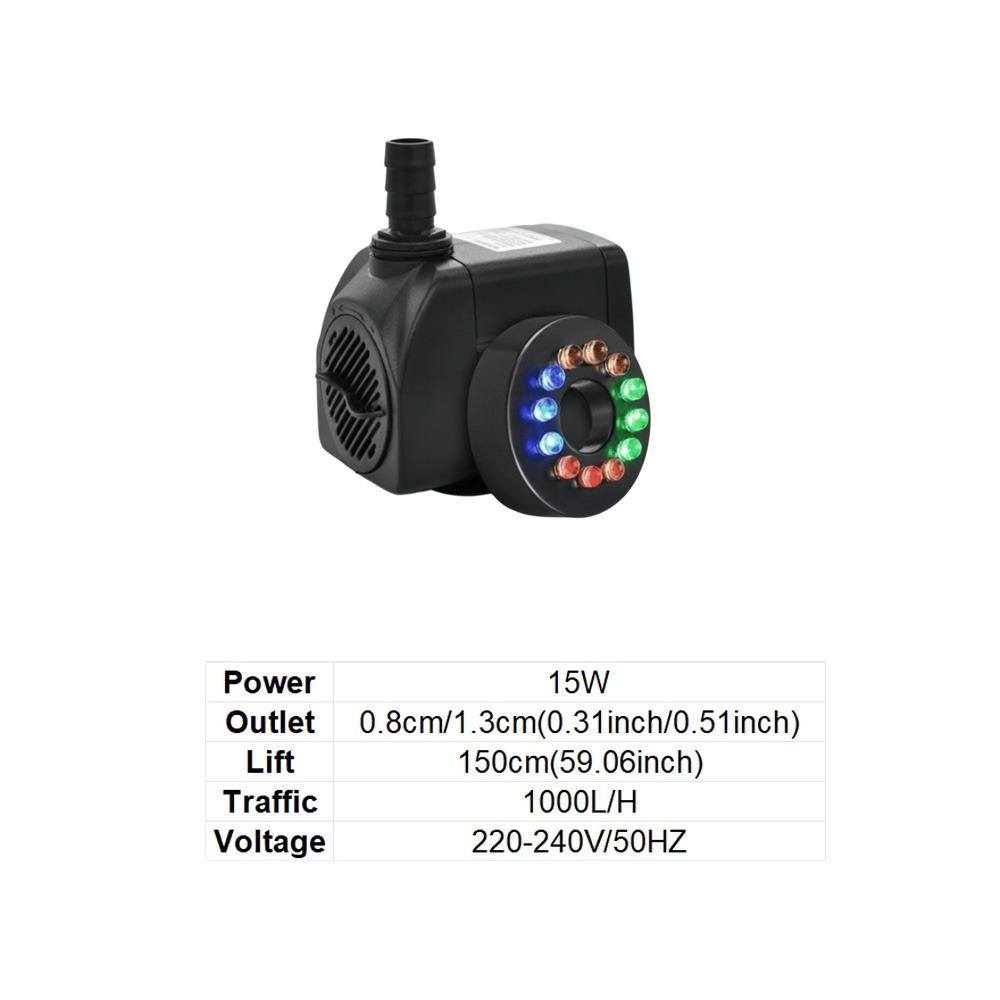 Low Noise Submersible Pump Ultra-Quiet Water Circulation Pump Aquarium Filter Pump  Fountain
