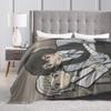 Dazai Bungo Stray Dogs Blanket Velvet Spring Autumn Portable Ultra-Soft Throw Blankets for Bed Office Plush Thin Quilt