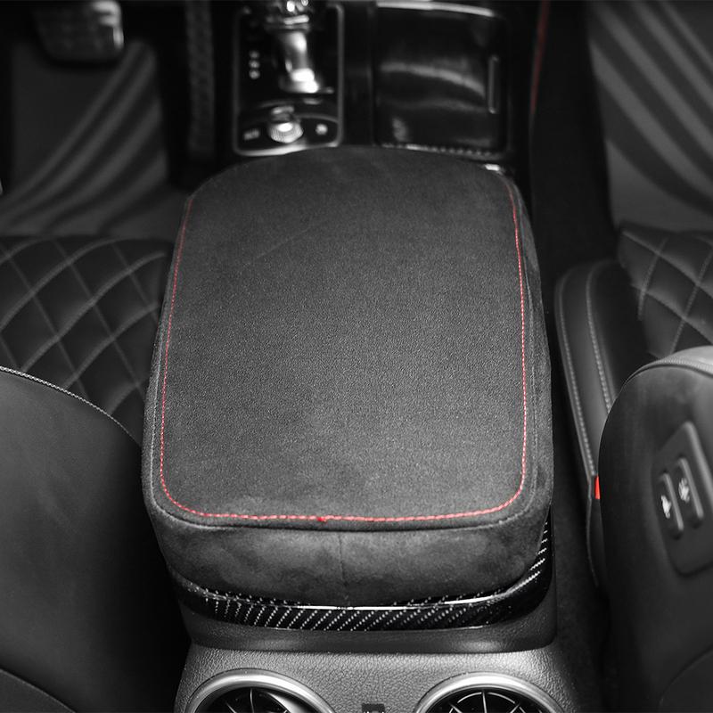 Car Centre Console Armrest Box Black Velour Protective Cover for Kia Stinger 2018- LHD RHD Interior Accessories