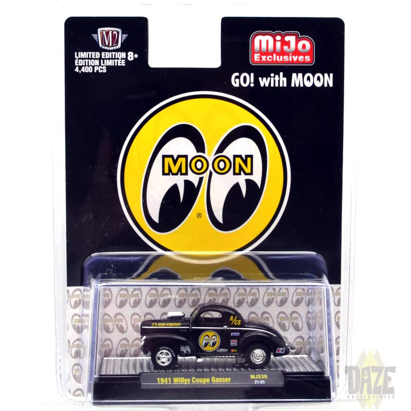 M2 MACHINES 164 Scale MiJo Exclusive - 1941 Willys Coupe Gasser - Moon Eyes