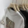 Summer Basic O-neck Spell Color Casual Women T-shirts Office Lady Simple Loose Female T-shirts