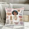 1Pc My Daily Affirmations Bible Verse Prayer Throw Pillow Cover,Suitable For Sofa,Bedroom,Livingroom,Spiritual Gift For Believer