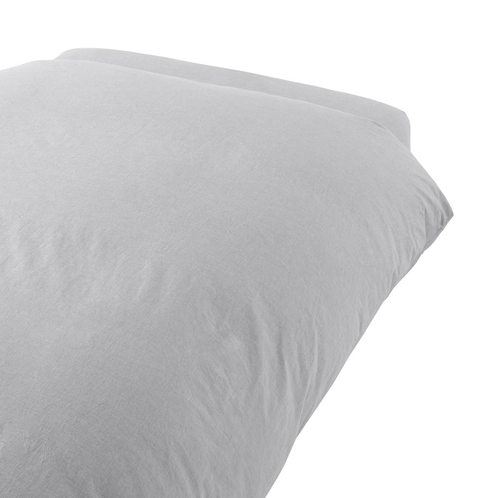 MUJI Washed Duvet Cover, Gray, Queen Size, 210 x 210 cm, 83334918