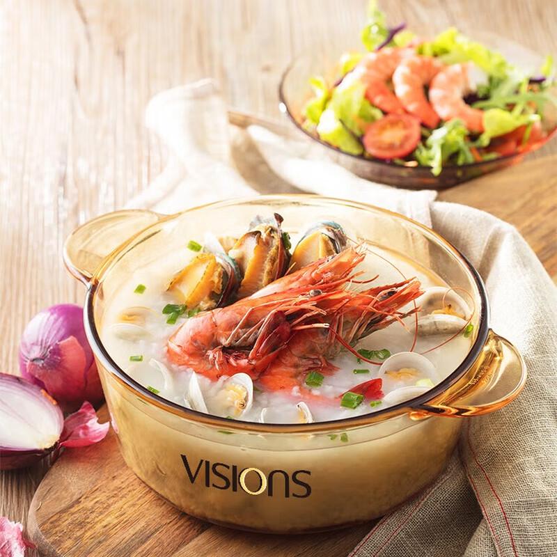 Corning VISIONS 2,25L Transparenter Glas-Auflaufformtopf