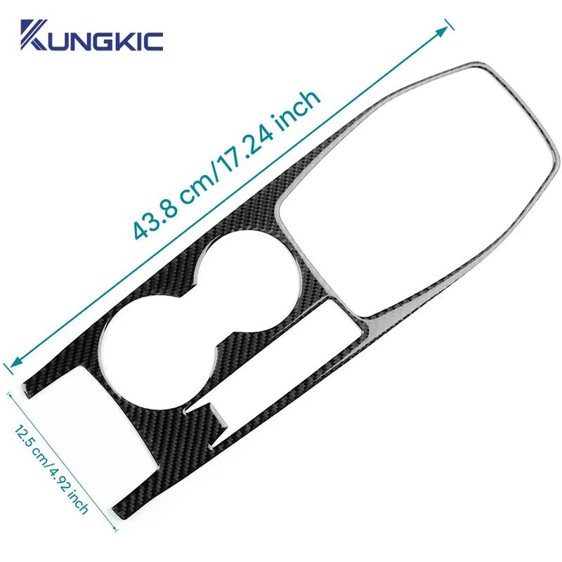 For Peugeot 208     2024 2025 Real Soft Carbon Fiber Sticker LHD RHD Car Manual Automatic Gear Shift Panel Trim