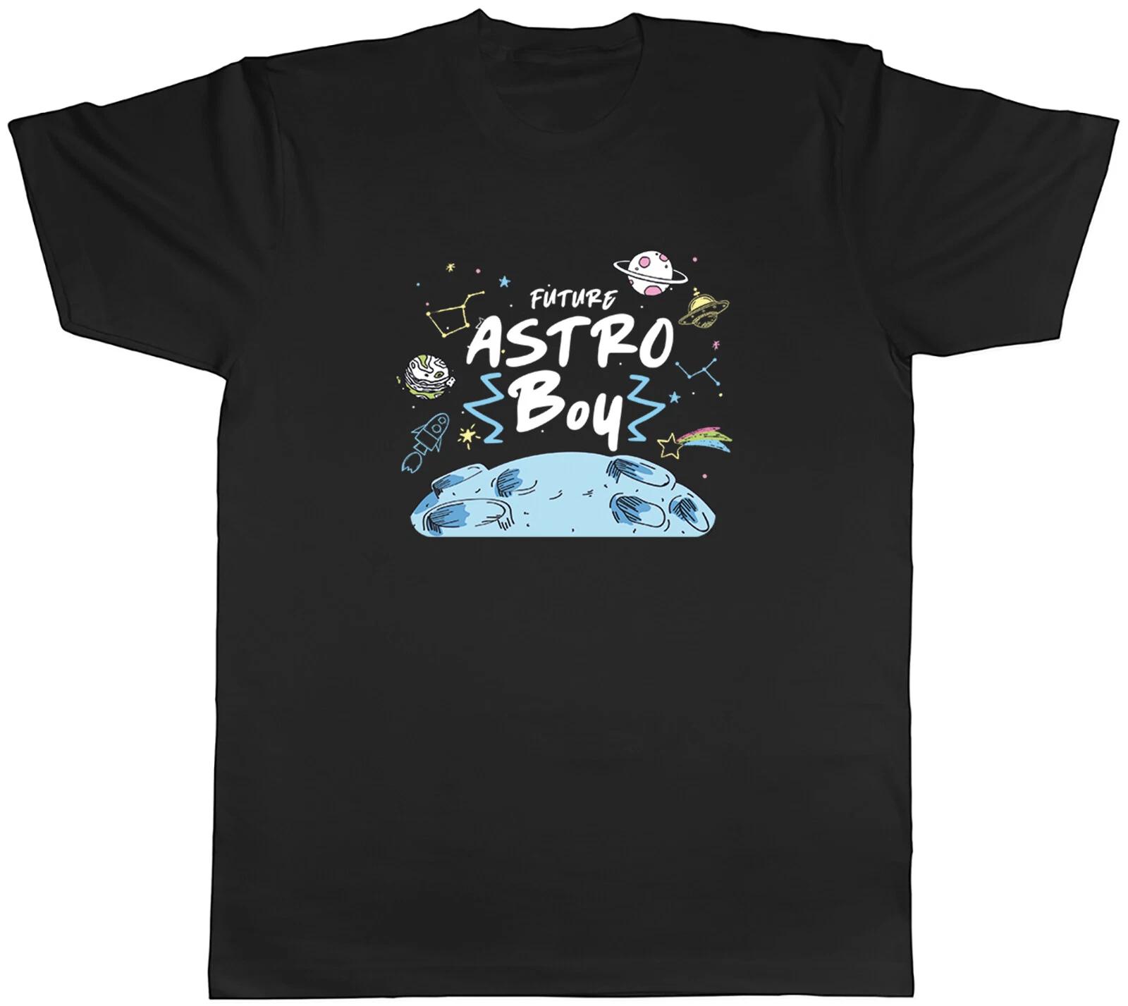 Future Astro Boy Mens T-Shirt Astronaut Planets Space Stars Rocket Tee Gift XXL