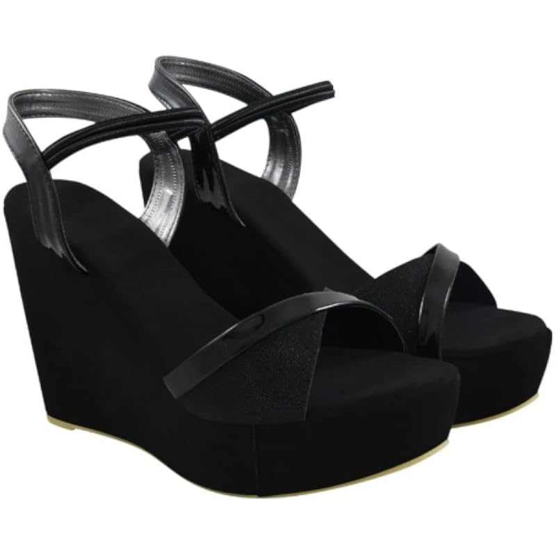 Shoetopia Women's Platform Heel Sandal (5 Uk)