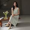Sexy Nightdress Women's Summer Thin Ice Silk Suspender Extra Long Dress Beautiful Back Pajamas Simulation Silk High-end Dress