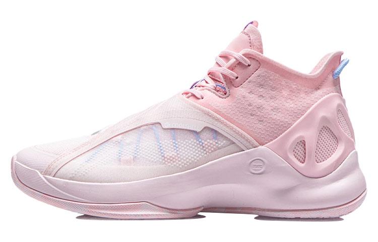 Li Ning Cicada Wing Basketball Shoes Men s Mid Top Primrose Pink/Light Pink ABAR081-6 40