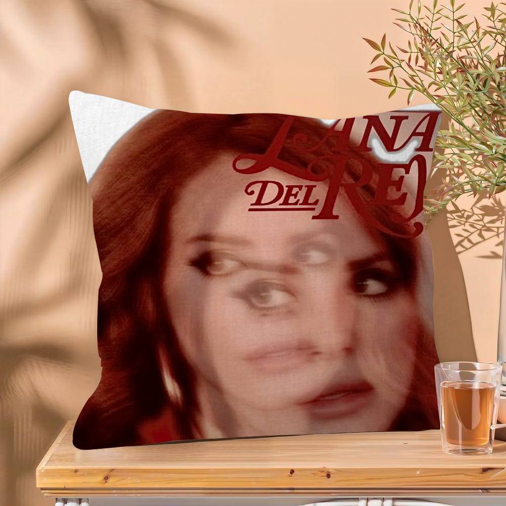 Lana Del Rey Hot Music Pillow Cushion Cover Pillowcase Living Room Sofa Home Decor Customized