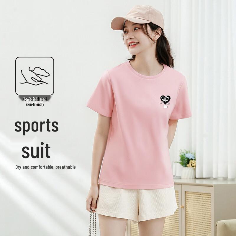 MJ STYLE Women's Cotton Short Sleeve & Shorts Set