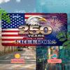 1776-2026 USA Patriotic License Plate 5.9x11.8in, 250th Anniversary Aluminum Auto Tag, Rustproof Front Mount Gift for Car Truck SUV