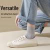 Men's Mid-Calf Pure Cotton Sport Socks - Deodorant, Anti-Slip, Casual Wear for Spring and Autumn