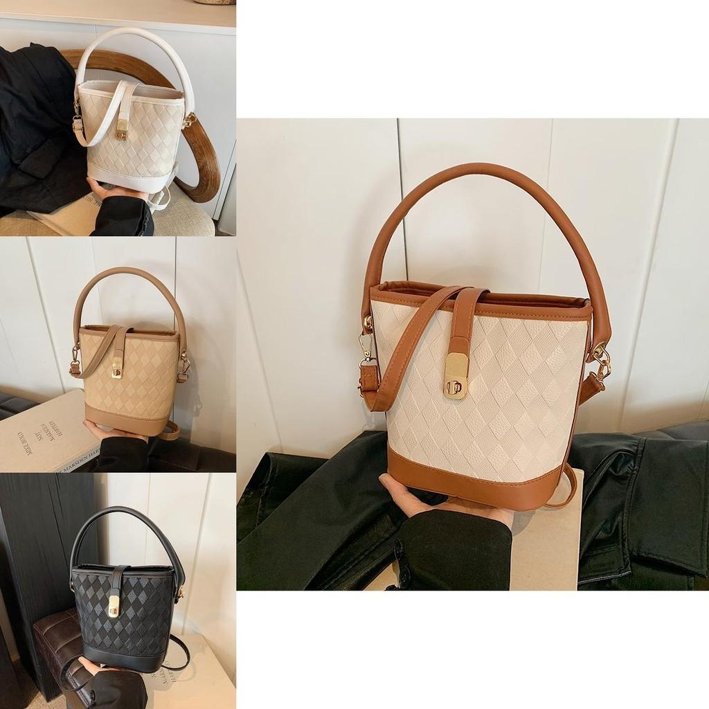 Fashionable Bucket Bag For Women 2024 Summer New Simple Casual Single Shoulder Bag