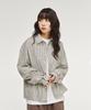 SIGNATURE Crop Check Shirt [White]