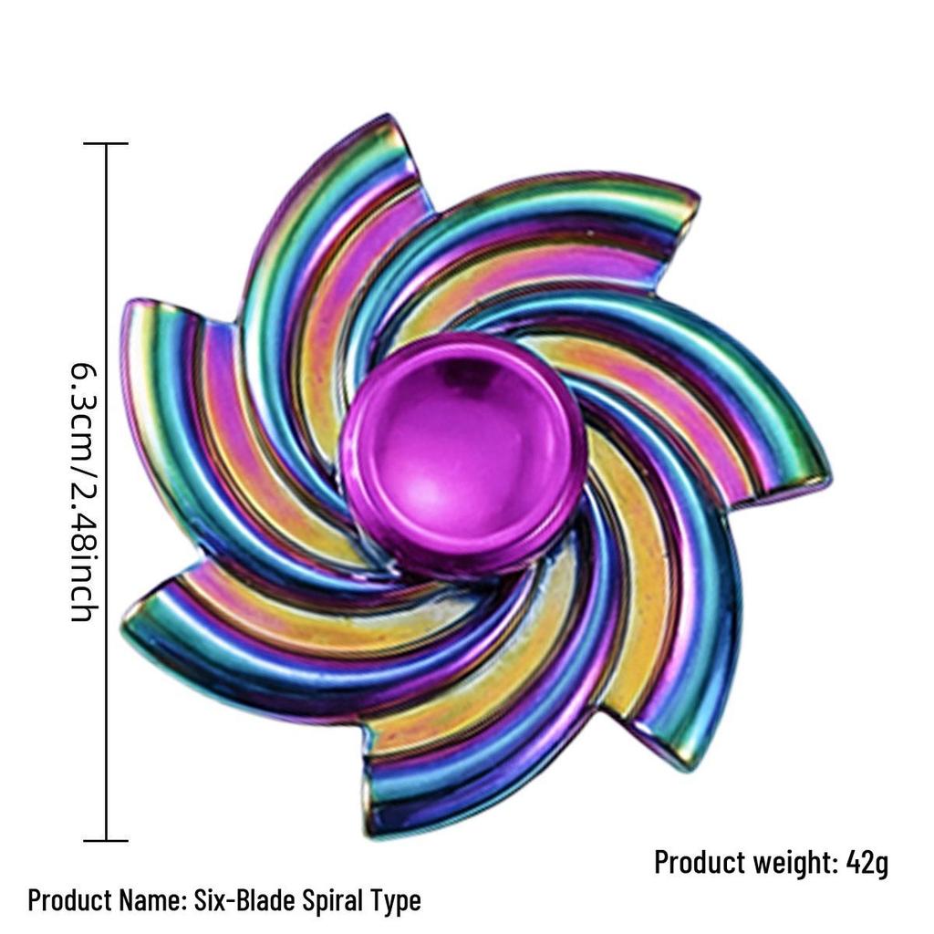 Alloy Fidget Spinner Stress Relief Toy - Handheld Finger Gyroscope Spinner