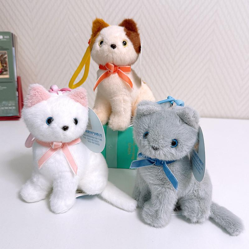 Plüschkatzenpuppe mit weichem Kurzplüsch und PP-Baumwollfüllung als Geschenk für Kinder