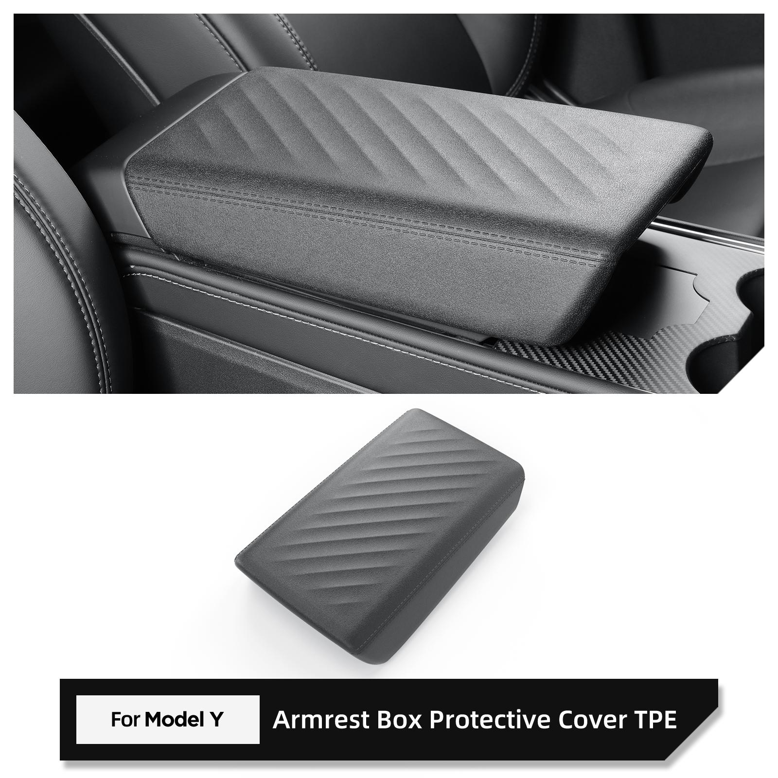 

For Tesla Model Y 2026-2026 Armrest Box Protective Cover Central Control Armrest TPE Protector Mat Car Interior Accessories