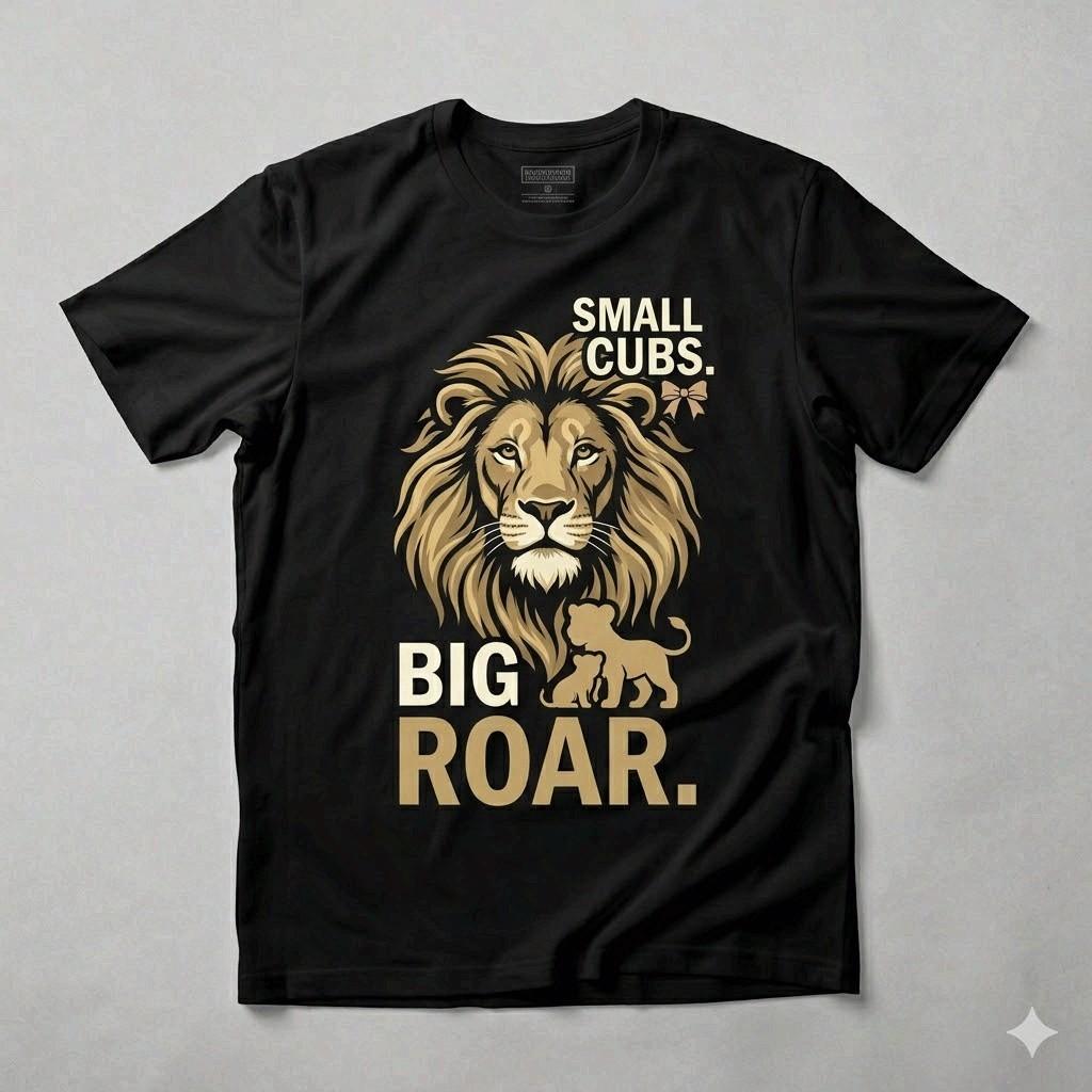Small Cubs Big Roar Lion Dad Shirt Father’s Day Dad Gift Tee XXXL