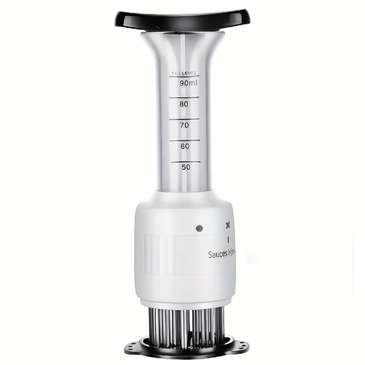 

1 шт., Инструмент для отбивания мяса, Инъектор для мяса с острыми иглами из нержавеющей стали, Игла для отбивания мяса из нержавеющей стали, Инъектор для соуса Steak Syringe