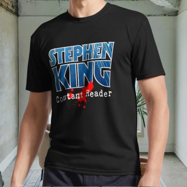 

New Stephen King Constant Read Ac Logo Men s Black T shirt Funny Size S to 5XL 4XL