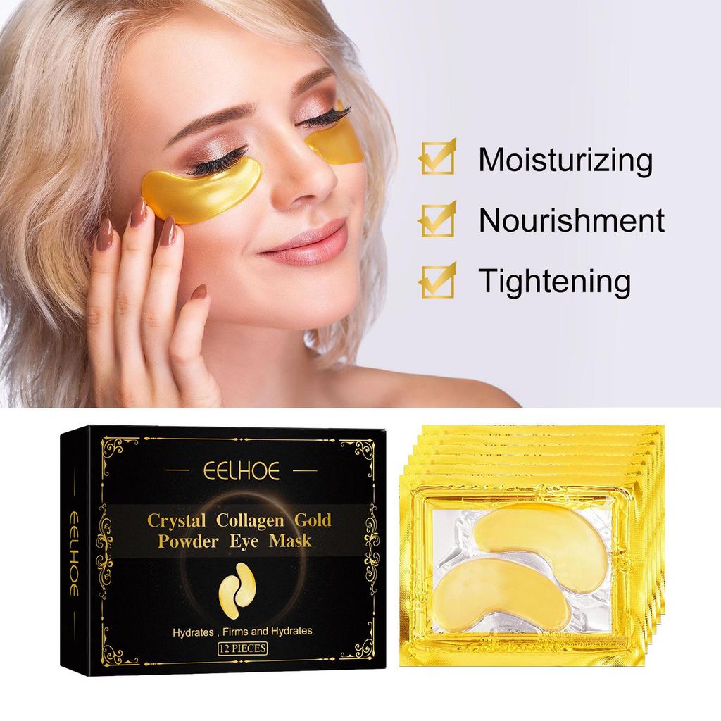 EELHOE Gold Collagen Hydrating Eye Patches