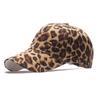 Popular leopard print cap sports and leisure baseball cap men's and women's curved hat autumn and winter