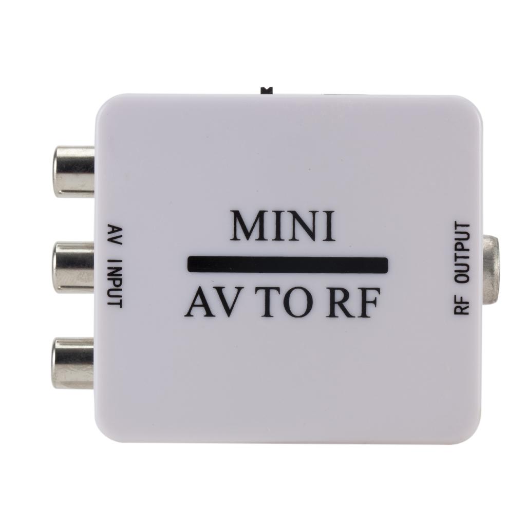RCA/Composite A/V Converter - RF Modulator TV Signal Switch 2 Pieces