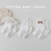 White Lace Mid-Calf Princess Socks for Infants & Toddlers (0-3 Years) - Class A Cotton, Spring To Summer Fit
