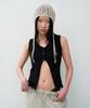 THEVINYLHOUSE Beaded Crochet Beanie (W) Ivory